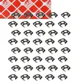 Produktbild: 40x febi Halter Haltefeder Bremsschlauch für VW SKODA VW vorne/hinten 4D0611715B