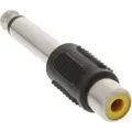 Produktbild: InLine Audio Adapter, 6,3mm Klinke Stecker auf Cinch Buchse, Mono (99322)