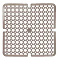 Produktbild: Kinvara SPÜLBECKEN Einlage 28x28cm eckig Spülbeckenmatte Spülbeckeneinlage Spülmatte Abtropfmatte Matte 4-Varianten 85 (Beige)