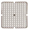 Produktbild: KINVARA Abtropfmatte SPÜLBECKEN EINLAGE 28x28cm eckig Spülbeckenmatte Spülmatte 85 (Beige), Spülbeckeneinlage Abtropfmatte Matte