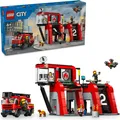 Produktbild: LEGO City 60414 Feuerwehrstation mit Drehleiterfahrzeug