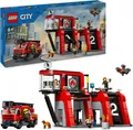 Produktbild: LEGO® Feuerwehrstation mit Drehleiterfahrzeug (60414), LEGO City Konstruktionsspielsteine, (843 St), Made in Europe
