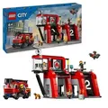 Produktbild: LEGO City 60414 Feuerwehrstation mit Drehleiterfahrzeug, Feuerwehr-Spielzeug