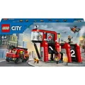 Produktbild: LEGO Feuerwehrstation mit Drehleiterfahrzeug (60414, LEGO City) (60414)