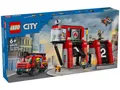 Produktbild: LEGO City 60414 Feuerwache mit Feuerwehrauto 6+ (843 Teile)