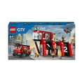 Produktbild: LEGO 60414 City - Feuerwehrstation mit Drehleiterfahrzeug - Neu & OVP