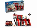 Produktbild: LEGO 60414 City Feuerwehrstation mit Drehleiterfahrzeug, 5 Feuerwehrmänner