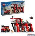 Produktbild: LEGO City 60414 Feuerwehrstation mit Drehleiterfahrzeug 60414