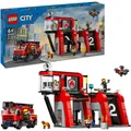 Produktbild: LEGO® City 60414 Feuerwehrstation mit Drehleiterfahrzeug