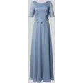 Produktbild: Vera Mont Abendkleid mit Ausbrenner-Effekt in Hellblau, Größe 36