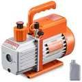 Produktbild: VEVOR Vakuumpumpe, 3,5 CFM, HVAC 1-stufige Drehschieber-Vakuumpumpe, für R134a R22 R410a Systeme, Auto-AC-Vakuumpumpen-Kit mit Ölflasche, für die Wartung von Auto-Klimaanlagen und Harzentgasung