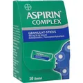 Produktbild: ASPIRIN Complex Granulat-Sticks 500 mg/30 mg 10 St. PZN 16781643