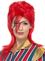 Produktbild: Smiffys Kostüm-Perücke Starman - Kostüm Perücke für Fasching & Halloween, Bowie-Perücke für 70er-Rockstars