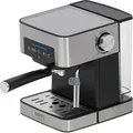 Produktbild: Camry Espresso Maschine | Siebträger | Kaffeemaschine | Cappuccinomaschine | Milchaufschäumer | 15 Bar | 1000 Watt - Silber