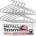 Produktbild: Kleiderbügel Metall Stabil 45cm x 5mm Dickes Metall - Extra Starke Garderoben...