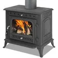 Produktbild: EEK A - Premium-Gusskaminofen Modell JA031, Holz&Kohle - 9,8kW - Schwarz