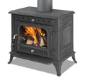 Produktbild: ECOfoxx Kaminofen EEK A Premium-Gusskaminofen Modell JA031, Holz&Kohle, 9,8 kW