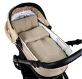 Produktbild: Babylux Kuscheldecke BOUCLÉ 60x75 cm + Kissen 30x35 cm – Winter Babydecke für Kinderwagen & Bett – Weich, Warm & Zweilagig BD (Beige)