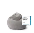Produktbild: Lumaland Sitzsack LUMALAND Comfort Line Sitzsack M, 120 L - bequemer Indoor Sofa Sessel, Pouf separat erhältlich - Bean Bag mit Füllung - XXL Lounge Sitzkissen