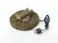 Produktbild: Feuerstelle, Lagerfeuer 8x3,5 cm für Weihnachtskrippe, mit 3,5V Birnchen
