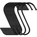 Produktbild: 12 Stück S Haken Schwarz 12cm Groß Metallhaken S-förmige Haken zum Einhängen ...