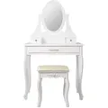 Produktbild: Ml-Design Schminktisch, Weiß Hochglanz, Holzwerkstoff, 40x140x75 cm, Schlafzimmer, Schminktische