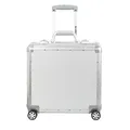 Produktbild: Alumaxx 45172 - Business Trolley Gemini, Reisekoffer mit Overnight Fach, Rollkoffer aus Aluminium, Trolleykoffer mit 4 doppelten 360° Leichtlaufrollen Koffer ca. 42,5 x 40 x 21 cm, Silber Matt