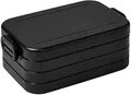 Produktbild: Mepal Take a Break Midi - Limited Edition Black/Black Edition - 900ml Fassungsvermögen - Lunchbox mit Trennwand - Ideal für Mealprep - Spülmaschinenfestes ABS