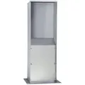 Produktbild: Walther Electric 6209922 Edelstahlsäule für Steckdosenkombinationen mit den Gehäusen der Größe HxBxT: 404x290x171mm (Serien 681x682x686 und 687)