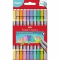 Produktbild: 151112 FABER-CASTELL Doppelfasermaler 10er Etui Pastell ~D~