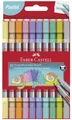 Produktbild: FABER-CASTELL Doppelfasermaler Pastell 10er Etui