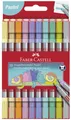 Produktbild: 10 FABER-CASTELL Doppelfasermaler Pastell, 10er Etui