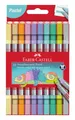 Produktbild: FABER CASTELL FILZSTIFTE PASTELL DOPPELFASERMALER 10ER ETUI NEU OVP
