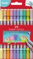 Produktbild: Faber-Castell Filzstifte Set Pastell, 10 Doppelfasermaler für Kinder und Er ...