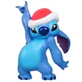 Produktbild: Deko 3D Disney Gartenfigur Stitch Santa mit Weihnachtsmütze H:49 cm Kunststoff