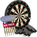 Produktbild: #DoYourDart Sisal‑Dartscheibe Set mit Surround und 6 Steeldart‑Pfeilen