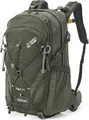 Produktbild: Terra Peak Wanderrucksack 30L Damen Herren Flex 30 Rucksack, olivegrün - Outdoor Reise - Wasserdichter Daypack Skirucksack - Survival Trekkingrucksack leicht zum Wandern