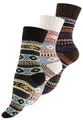 Produktbild: Vincent Creation 3 Paar Norwegersocken, Bunte Hygge Socken, Damen & Herren Wollsocken, Gr. 43-46, Bunt Set-3