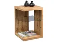 Produktbild: Xora Beistelltisch , Eiche , Glas, Holzwerkstoff , quadratisch , Bodenplatte , 40x60x40 cm , offenes Fach , Wohnzimmer, Wohnzimmertische, Beistelltische, Glas-Beistelltische
