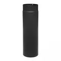 Produktbild: raik Rauchrohr Ofenrohr 120 mm Durchmesser 500 mm Länge Materialstärke 2 mm legierter Stahl Senotherm-Beschichtung eingebrannt Schwarz Made in EU bis 600°C
