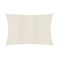 Produktbild: Lumaland Sonnensegel Rechteckig 3 x 4 Meter | Wetterbeständiger Sonnenschutz inkl. Befestigungsseile | Terrasse, Garten & Balkon Schattenspender aus HDPE Segelstoff mit UV Schutz [Creme]