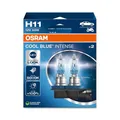 Produktbild: Osram COOL BLUE® INTENSE H11, +100% mehr Helligkeit, bis zu 5.000K, Halogen-Scheinwerferlampe, LED-Look, Hängebox (2 Lampen)