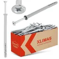 Produktbild: Dübel mit Schrauben verzinkt Edelstahl Universal für Beton Ziegel 8x120 100Stk