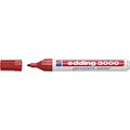 Produktbild: edding 3000 Permanentmarker - rot - 1 Stift - Rund-Spitze 1,5-3 mm - schnell trocknender Permanent Marker - wasserfest, wischfest - für Karton, Kunststoff, Holz, Metall - Universalmarker