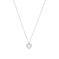 Produktbild: Amor Kette mit Anhänger 925 Sterling Silber Damen Halsschmuck, mit Zirkonia synth., 42 cm, Silber, Herz, Kommt in Schmuck Geschenk Box, 2026252