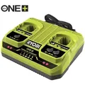Produktbild: Ryobi 18 V ONE+ Akku-Ladegerät, Duo im Karton