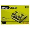 Produktbild: Ryobi RC18240 - 18V ONE+ Doppel-Ladegerät (ohne Akkus), schnell & kompakt