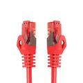 Produktbild: BIGtec 25m LAN Kabel Netzwerkkabel Patchkabel Ethernet 2 x RJ45 Stecker High Speed rot kompatibel zu Cat.5 Cat.6 Cat.7 Cat.8 Switch Router Modem Patchpanel Access Point Patchfeld