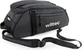 Produktbild: Wiltec Gepäckträgertasche schwarz, Fahrradtasche Gepäckträger 8 l Stauraum, Gepäcktasche mit Tragegurt, Fahrrad Tasche wasserresistent mit Reflektoren