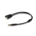 Produktbild: Teufel Audio Y Splitter Kopfhöreranschluss Kabel Stecker und Buchsen Jack 3,5-mm-Klinke - schwarz